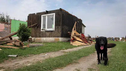 Polonya'da şiddetli fırtına sonrası 30 bin kişi elektriksiz kaldı
