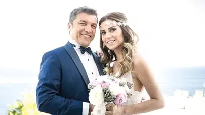 Gazeteci İsmail Küçükkaya, Eda Demirci'yle dünyaevine girdi