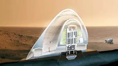 Mars'ta buz evi kuruluyor