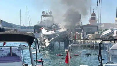 Bodrum'da teknede patlama: 3 yaralı