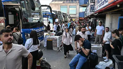 İstanbul Otogarı'nda bayram hareketliliği yaşanıyor