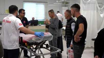 Acemi kasaplar soluğu hastanede aldı