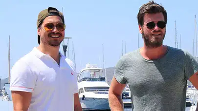 Sahil Güvenlik, Kıvanç Tatlıtuğ ve Çağatay Ulusoy'un teknesini bastı