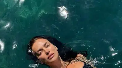 Irina Shayk'ın, İstanbul'da yerebatan sanrıcınde verdiği olay poz!