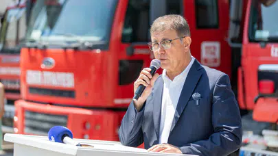 Başkan Tugay’dan ateş savaşçılarına teşekkür ziyareti