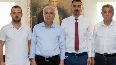 CHP heyeti Manavgat Belediyesi Başkanvekili Mehmet Çiçek'i tebrik etti