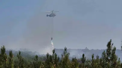 Şarköy Yangınına 15 Uçak ve 19 Helikopterle Müdahale