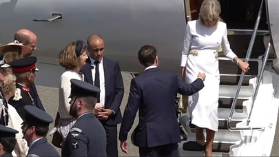 Macron'un İngiltere ziyaretinde Brigitte'nin elini tutmaması dikkat çekti, ilişkide gerginlik mi var?