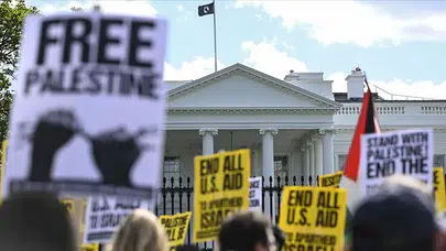 Netanyahu, ABD ziyareti sırasında Filistin yanlısı protestolarla karşılaştı!