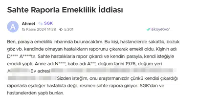 Rapor sahte, emeklilik gerçek: Yeni bir yolsuzluk düzeni