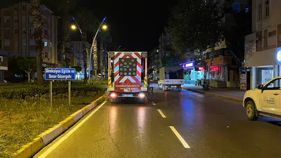 Manavgat’ta Trafik Güvenliği İçin Yol Çizgileri Yenileniyor