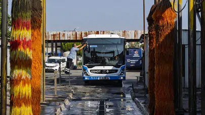 İzmir, otobüs yıkama suyunu geri dönüştürerek 2.200 ton su tasarrufu sağlıyor!