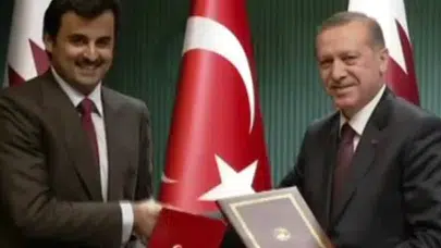 Katar Emiri'nden Erdoğan'a 'Diriliş' müzikli teşekkür
