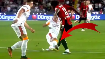 Galatasaray - Gaziantep FK Maçında Torreira Pozisyonu Sosyal Medyada Gündem Oldu
