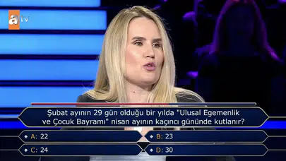 Kim Milyoner Olmak İster Yarışmacısı 23 Nisan Sorusunda Seyirciye Güvendi