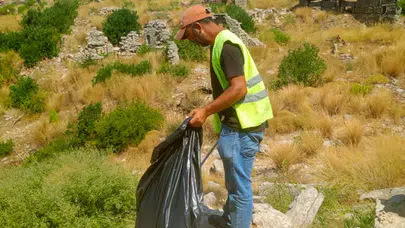 Manavgat Belediyesi’nden Tarihi Alanlarda Yangın Önleyici Temizlik Seferberliği