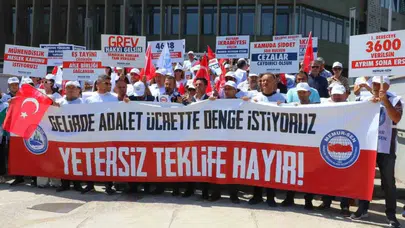 Birleşik Kamu-İş Bakanlık önünde: “Sahte enflasyonla sefalet zammını kabul etmiyoruz”