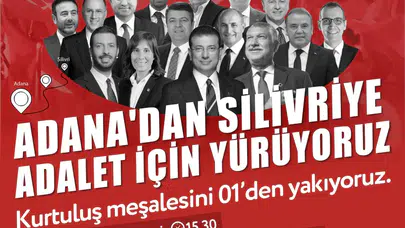 CHP Adana Gençlik Örgütü’nden Adalet İçin “Özgürlük Yürüyüşü”: Silivri’ye Gidiş Başlıyor