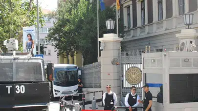 Taksim'deki Almanya Konsolosluğu'nda alarm