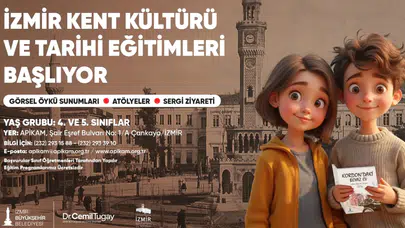 İzmir'de Çocuklara Ücretsiz Kent Kültürü ve Tarihi Eğitimleri Başlıyor