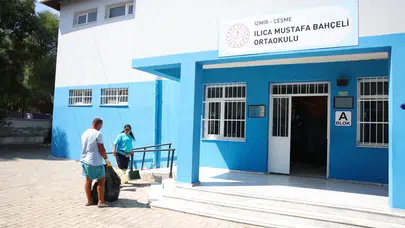 İzmir Çeşme Belediyesi’nden Yeni Eğitim-Öğretim Yılı Öncesi Büyük Temizlik