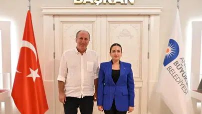 Muharrem İnce, Muhittin Böcek ve Antalya Büyükşehir Belediyesi Başkan Vekili Büşra Özdemir'i Ziyaret Etti