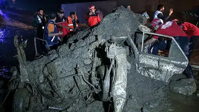 Suların çekilmesiyle içler acısı manzara ortaya çıktı