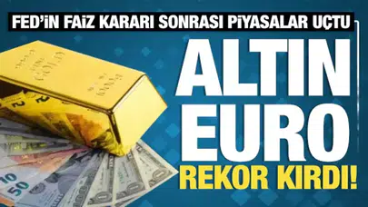 Euro ve altın rekor kırdı