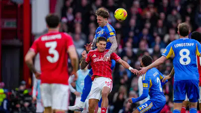 Fenerbahçe'nin Avrupa Ligi'ndeki Rakibi Nottingham Forest, Leeds United'a 3-1 mağlup oldu