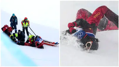 Chinese Snowboardcu Liu Jiayu Dramatic Halfpipe Kazasında Yaralandı