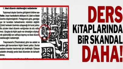 'El hareketi çeken kutup ayısı' sayfasını yırtmışlardı: Ders kitaplarında bir 'orta parmak' karikatürü daha
