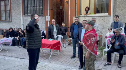 Vekil Seyithan İzsiz'in öncülüğünde Kemal'in askerlik hayali, duygusal bir törenle gerçek oldu