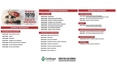 Çankaya'da 19 Mayıs coşkusu: Etkinlikler her köşede!