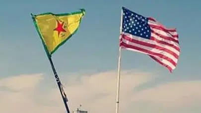 Telabyad'daki ABD bayrakları ve YPG flamaları kaldırıldı