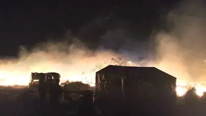 Fransa'daki mülteci kampında yangın