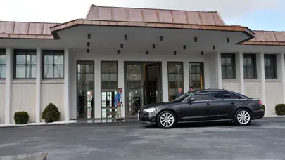 Atatürk Havalimanı'ndaki Devlet Konukevi'ne güvenlik duvarı örülüyor