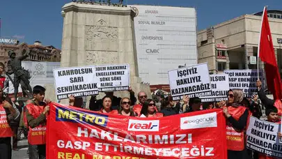 Real işçileri direnişe başladı