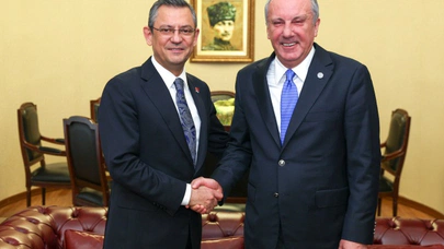 CHP GENEL BAŞKANI ÖZGÜR ÖZEL, MEMLEKET PARTİSİ GENEL BAŞKANI İNCE İLE BİR ARAYA GELDİ