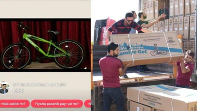 Namaz kılıp alınan bisikletler satılığa çıkarıldı