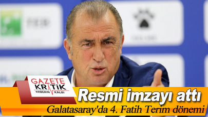 Galatasaray'da 4. Fatih Terim dönemi: Resmi imzayı attı