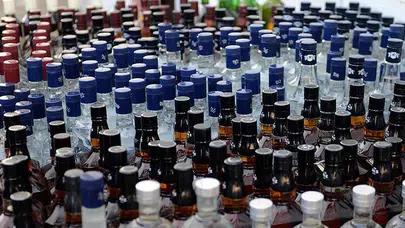 2024 yılında 4 milyon 264 bin 679 litre sahte ve kaçak içki ele geçirildi