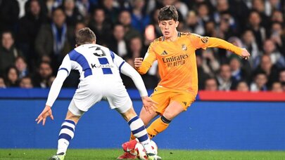 Arda Güler'in ilk 11 başladığı maçta Real Madrid - Real Sociedad maçını 1-0 kazandı
