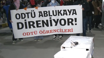 Ekrem İmamoğlu'nun tutuklanması ODTÜ’de protesto edildi