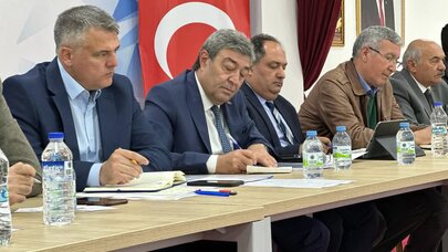 DURSUN ATAŞ MUHTARLAR VE KURUM TEMSİLCİLERİ İLE TOPLANTI YAPTI