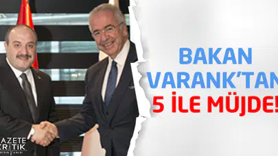 Bakan Varank'tan 5 İle Müjde!