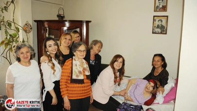 Başkan Çalkaya en yaşlı annelere gitti