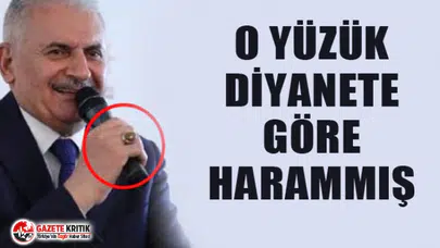 Binali Yıldırım'ın yüzüğündeki taş, Diyanet'e göre harammış
