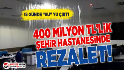 Yeni açılan milyon dolarlık Bursa Şehir Hastanesi'ni su bastı