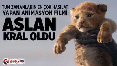 Aslan Kral tüm zamanların en çok hasılat yapan animasyon filmi oldu!