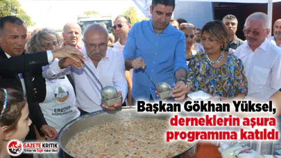Başkan Gökhan Yüksel, derneklerin aşura programına katıldı